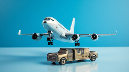 airplane on the book