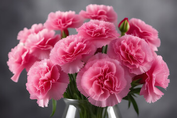 pink carnation flowers. 