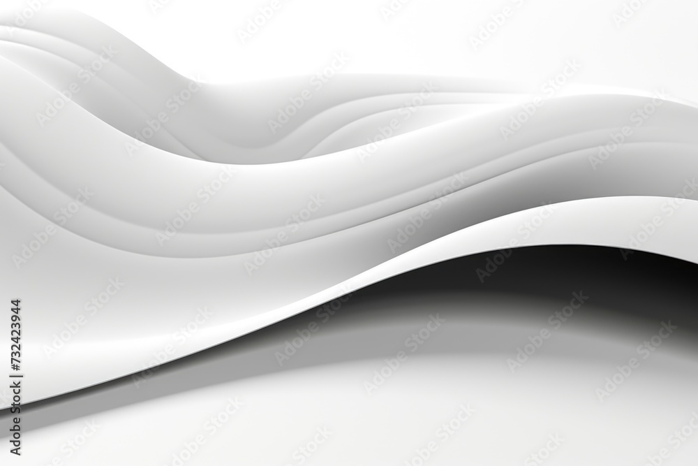 Poster A white abstract background with curved lines. Can be used for various design projects