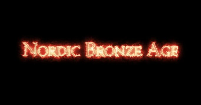 Nordic Bronze Age written with fire. Loop