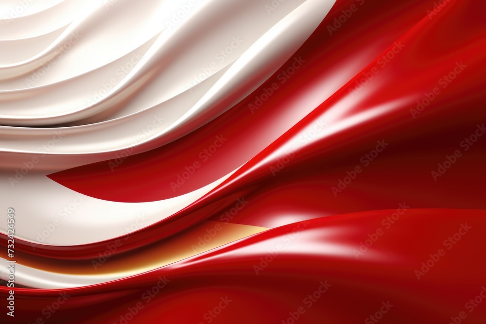 Poster A close-up view of a red and white background. Suitable for various design projects