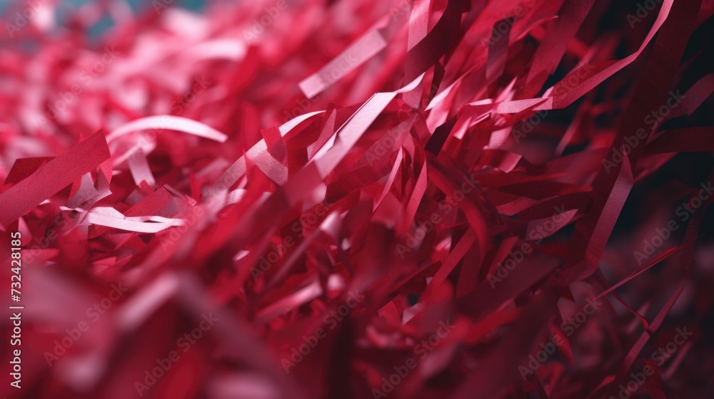 Poster a close-up view of a bunch of red paper. ideal for use in crafts, diy projects, and creative designs