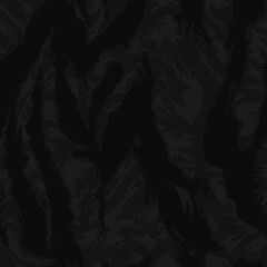 
Black vector camouflage pattern, linear background, trendy modern fabric texture - obrazy, fototapety, plakaty