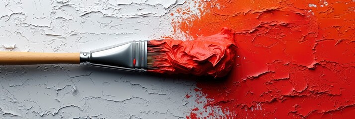 Painter Roller Brush, Background Banner