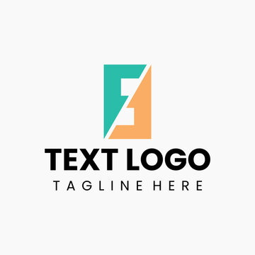 f letter ambigram logo forward momentum and synergy business