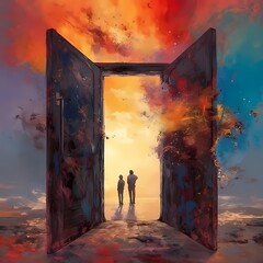 Surreal Doorway to the Cosmos