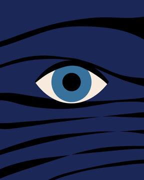 Blue eye background