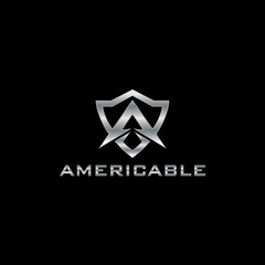 Letter A luxury logo