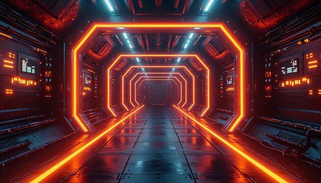 Neon-Lit Pathway to the Future: A Glimpse into the World of Tech and Trends Generative AI