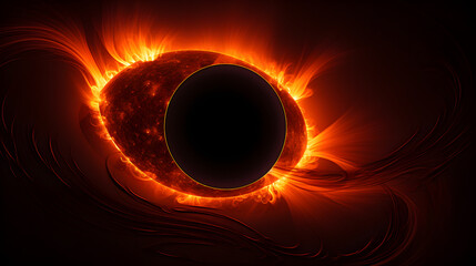 Breathtaking Astronomical Phenomenon: Total Solar Eclipse in All Its Radiant Glory