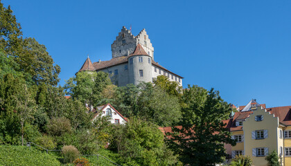 Fototapeta na wymiar Old Castle Meersburg at Lake Constance. Baden-Wuerttemberg, Germany, Europe.