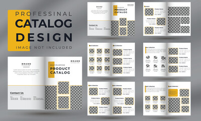 Modern product catalogue design template, Minimalist product brochure template layout