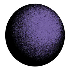 purple planet rendered in stippled style - 732438751
