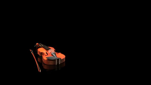 Violin on Reflective Background  (loop)