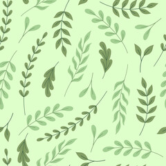 Vector seamless pattern with flowers