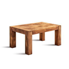 Fototapeta premium wooden table isolated on white