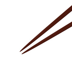 chopsticks vector. chopsticks white background. wallpaper. free space for text. copy space.