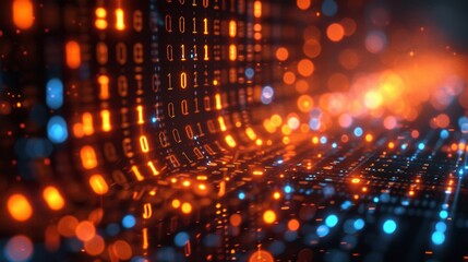 Discover the cybernetic matrix where modern algorithms and high-speed connectivity shape a visually striking digital landscape, propelling us into a future of  innovation.