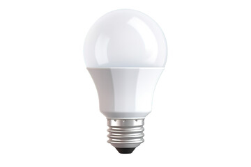 New incandescent light bulb for modern lamps isolated on a Transparent background. Generative AI