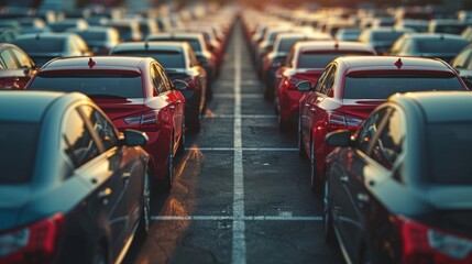 Explore the variety of quality used cars at affordable prices in our well-organized lot, each with a sale sign ready for negotiation and purchase.
