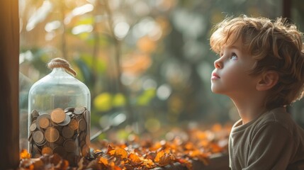 Teach kids financial responsibility with a glass house coin bank, fostering early money management skills for a brighter, secure future.