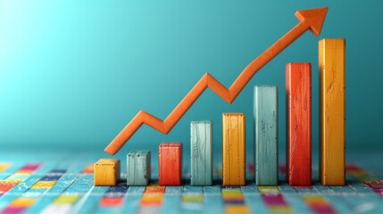 Maximize your business potential with our  bar graph, providing clear visualizations of growth trends for informed strategic decisions.