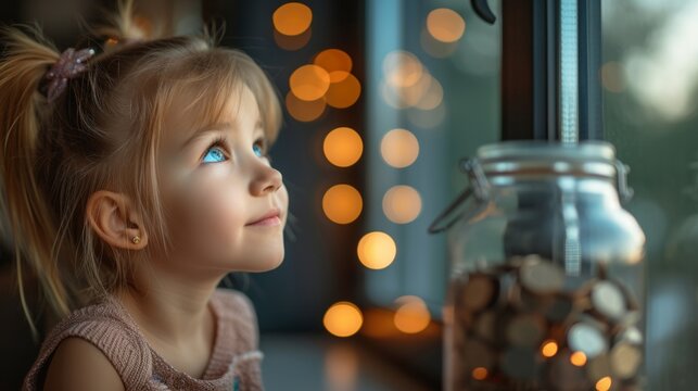 Teach kids to save and invest with a fun glass house coin bank, building a foundation for financial literacy and responsibility.