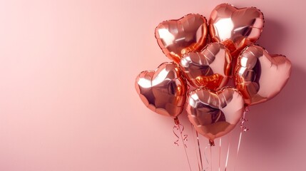 Elevate your celebration of love with our elegant rose gold heart balloons, adding a touch of whimsical charm and luxury to your special day.