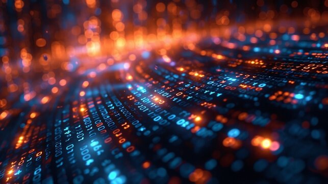 Explore the world of high-tech encryption as your smartphone deciphers the binary code, unlocking the secrets of advanced computing and cybersecurity.