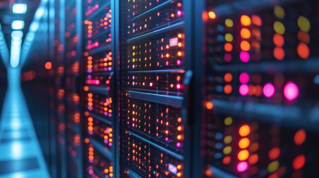 Supercomputers are at the cutting edge of high technology, providing massive computing capacity for complex simulations and precise scientific analysis.