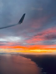 sunset in the clouds