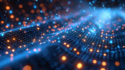 Fototapeta premium Fiber-optic and wireless tech have revolutionized data transfer, making connectivity faster and data storage more secure.