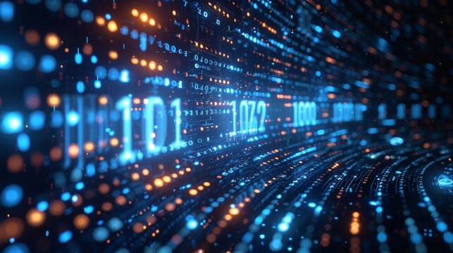 Explore the complex world of big data with our striking binary code visualizations, unlocking the mysteries of programming and encryption in the digital world.