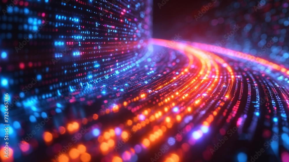 Poster unlock the potential of a connected future with high-speed data transmission and advanced binary cod