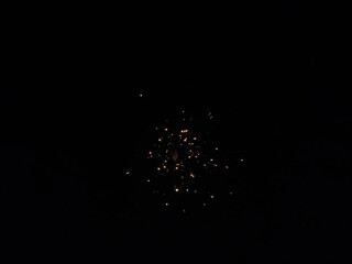 Picture of a fireworks shot on the festival of Makar Sankranti
