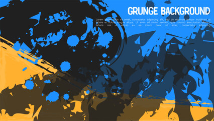 Grunge abstract background colorful design. template banner blank painter. vector illustration. 