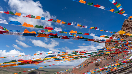 Tibetan prayer flags, China