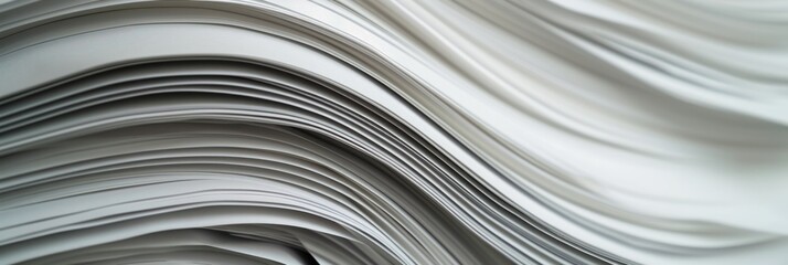 Paper Stack Texture: White Stacked Paperwork Background for Business Reports and Documents