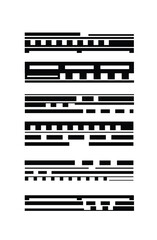 Obraz premium Modern Tech Design Elements Set. Technology science and computing concept vector