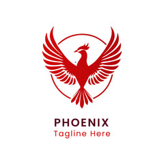 Phoenix logo concept logo minimalist design template