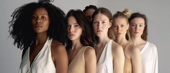 Portrait of a multiracial woman.