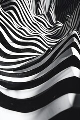Fototapeta na wymiar black and white wavy lines