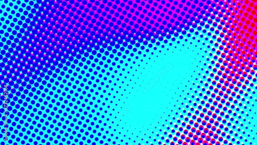 Poster abstract colorful halftone. computer generated 3d render