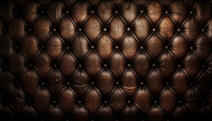 AI-generated illustration of brown leather upholstered surface.