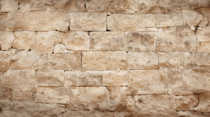 Illustration of the masonry wall of a castle in Europe. Soft beige color, unusual stone pattern, unusual color and background.