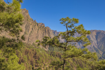Vistas del Parque Nacional de la Caldera de Taburiente.