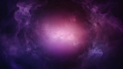Spooky halloween background: dramatic purple smoke exploding outward from circular center