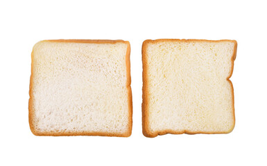Sliced bread isolated on transparent background. PNG