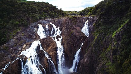 Picturesque view of Barron Falls, Kuranda, Queensland Australia