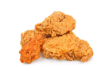 Fried chicken isolated on transparent background. PNG
